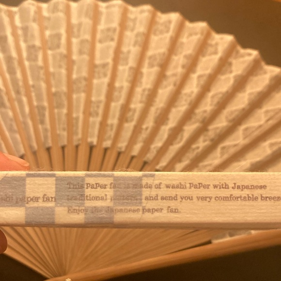 Washi paper fan - Picture 4 of 10